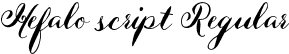 Hefalo script Regular font - Hefalo Script .otf
