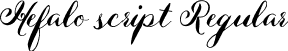 Hefalo script Regular font - Hefalo Script .ttf