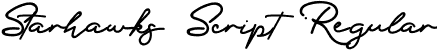 Starhawks Script Regular font - Starhawks Script.otf