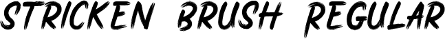 Stricken Brush Regular font - Stricken Brush (DEMO).ttf