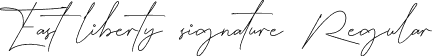 East liberty signature Regular font - east liberty signature.ttf