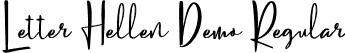 Letter Hellen Demo Regular font - Letter Hellen - Demo.ttf