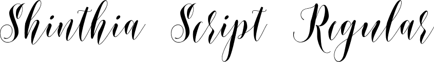 Shinthia Script Regular font - Shinthia script.ttf