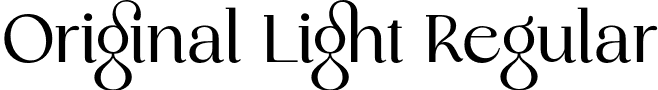Original Light Regular font - Original-Light.otf