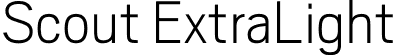 Scout ExtraLight font - Scout-ExtraLight.otf