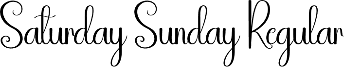 Saturday Sunday Regular font - Saturday-Sunday.otf