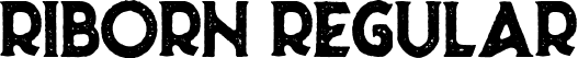 Riborn Regular font - Riborn Stamp Demo.ttf