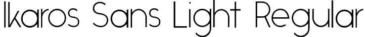 Ikaros Sans Light Regular font - Ikaros-Light.otf