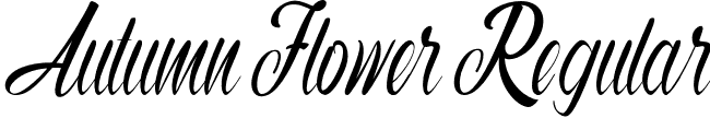 Autumn Flower Regular font - Autumn Flower.otf