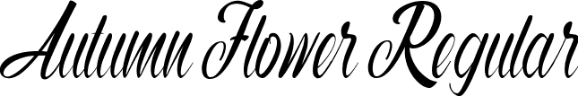 Autumn Flower Regular font - Autumn Flower.ttf