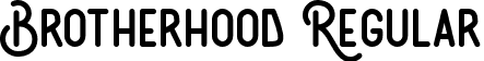 Brotherhood Regular font - Brotherhood Demo.ttf