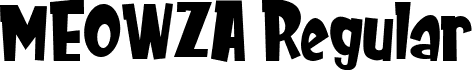 MEOWZA Regular font - MEOWZA.otf