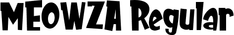 MEOWZA Regular font - MEOWZA.ttf