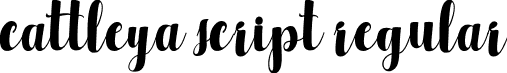 cattleya script regular font - Cattleya.ttf