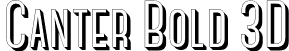 Canter Bold 3D font - Canter Bold 3D.otf