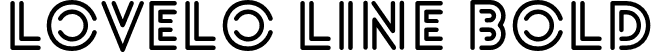 Lovelo Line Bold font - Lovelo Line Bold.otf
