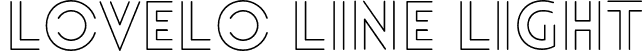 Lovelo Line Light font - Lovelo Line Light.otf