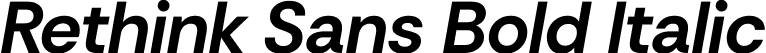 Rethink Sans Bold Italic font - RethinkSans-BoldItalic.ttf