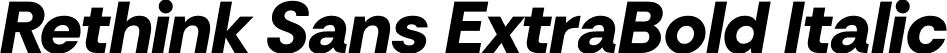 Rethink Sans ExtraBold Italic font - RethinkSans-ExtraBoldItalic.ttf