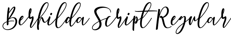 Berhilda Script Regular font - Berhilda.otf