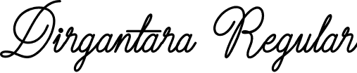 Dirgantara Regular font - Dirgantara.otf