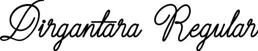 Dirgantara Regular font - Dirgantara.ttf