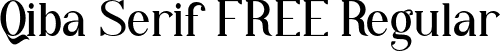 Qiba Serif FREE Regular font - Qiba Serif FREE.otf