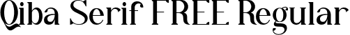 Qiba Serif FREE Regular font - Qiba Serif FREE.ttf