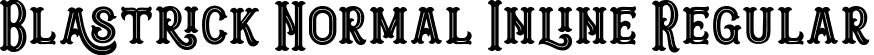 Blastrick Normal Inline Regular font - Blastrick Normal Inline.ttf