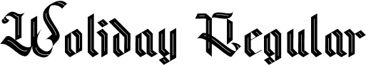 Woliday Regular font - Woliday Medium.ttf
