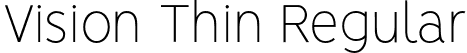 Vision Thin Regular font - Vision-Thin.otf