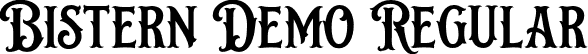 Bistern Demo Regular font - Bistern.otf