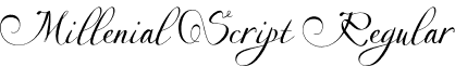 Millenial Script Regular font - otf-millenial.otf