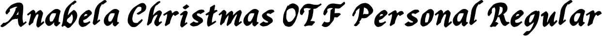 Anabela Christmas OTF Personal Regular font - Anabela-Christmas-OTF-Personal.otf