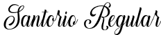 Santorio Regular font - Santorio.otf