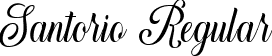 Santorio Regular font - Santorio.ttf