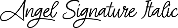 Angel Signature Italic font - Angel Signature Italic.ttf