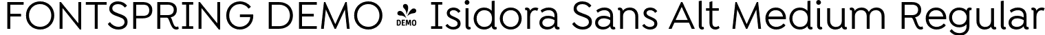 FONTSPRING DEMO - Isidora Sans Alt Medium Regular font - Fontspring-DEMO-isidorasansalt-medium.otf