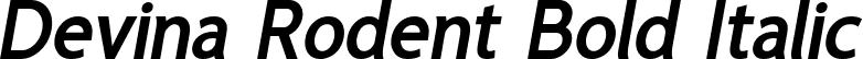Devina Rodent Bold Italic font - DevinaRodentBoldItalic.ttf