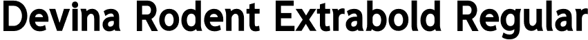 Devina Rodent Extrabold Regular font - DevinaRodentExtrabold.otf