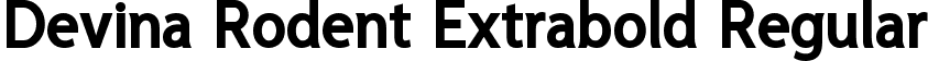 Devina Rodent Extrabold Regular font - DevinaRodentExtrabold.ttf