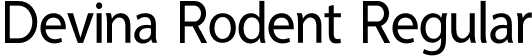 Devina Rodent Regular font - DevinaRodentRegular.otf