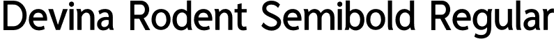 Devina Rodent Semibold Regular font - DevinaRodent-Semibold.otf
