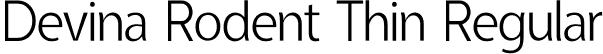 Devina Rodent Thin Regular font - DevinaRodentThin.otf