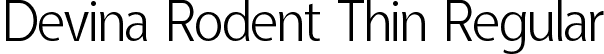 Devina Rodent Thin Regular font - DevinaRodentThin.ttf
