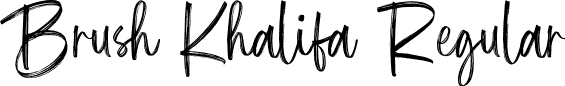 Brush Khalifa Regular font - Brush-Khalifa-Demo.otf