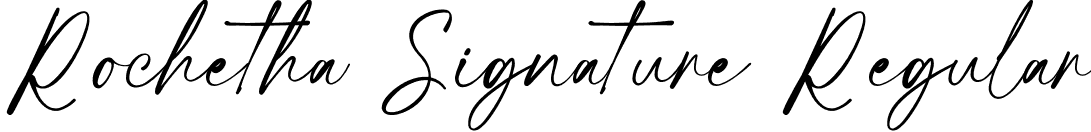Rochetha Signature Regular font - RochethaSignature-9YrnK.otf
