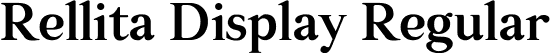 Rellita Display Regular font - Rellita-Display.ttf