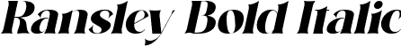 Ransley Bold Italic font - ransleybolditalic-bwvdd.ttf