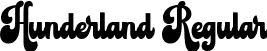 Hunderland Regular font - Hunderland.ttf